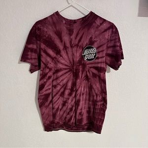 Tie Dye Red Santa Cruz T-Shirt